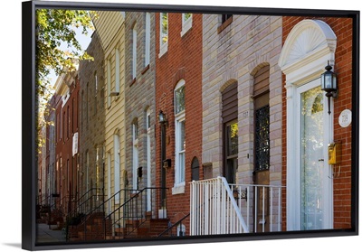 Baltimore, Maryland, Row houses. Fells Point neighborhood