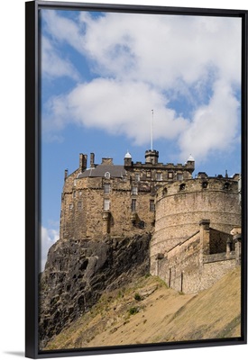 Beautiful famous giant Edinburgh Castle in capital of Edinburgh Scotland