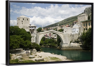Bosnia Hercegovia, Mostar, The Old Bridge Stari Most