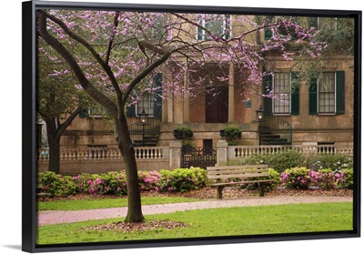 Georgia, Savannah, Historic Owens Thomas House in the spring