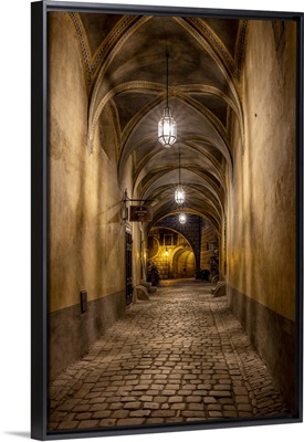 Hallway At Cesky Krumlov Castle In The Czech Republic