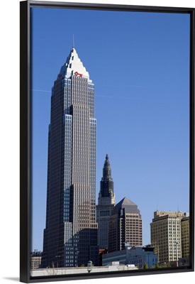 Key Bank tower and skyline in Cleveland, Ohio