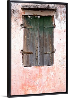 Martinique, French West Indies, Exterior of building in St. Pierre