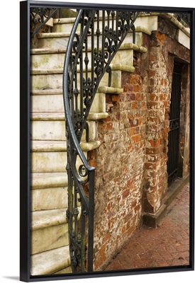 Old brick on home in Historic District