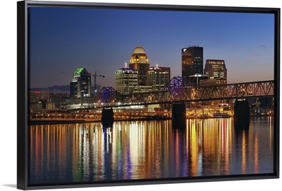 Skyline, Louisville, Kentucky at dusk