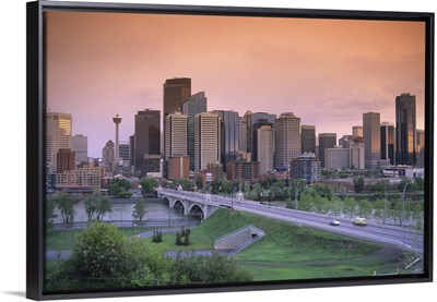 The skyline of Calgary, Alberta, Canada