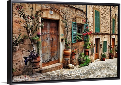 Charming Streets Of Old Mediterranean Town