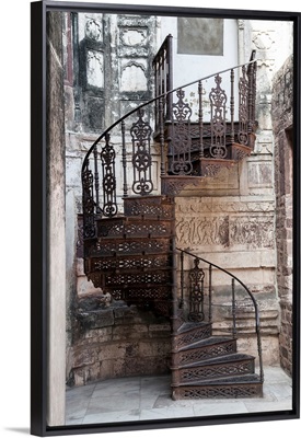 Old Iron Spiral Staircase
