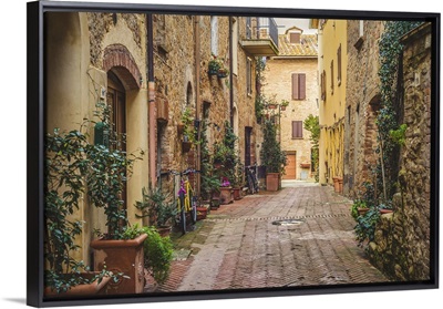 Old Town Pienza, Tuscany Between Siena And Rome
