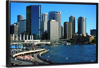Australia, Sydney, View of Sidney from shopping center