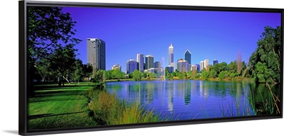 Australia, Western Australia, Perth, Skyline and Swan river