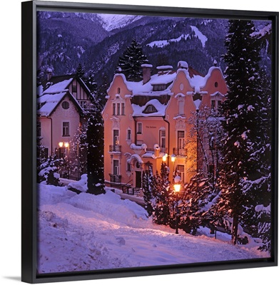 Austria, Alps, Salzburg, Bad Gastein town, villa Karlstein