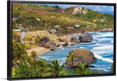 Barbados, West Indies, Coast at Bathsheba on the east coast