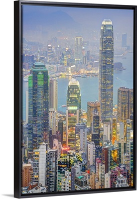 China, Hong Kong, Hong Kong island, View from Victoria Peak