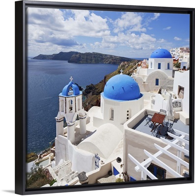 Greece, Aegean islands, Cyclades, Santorini island, Oia village, typical church