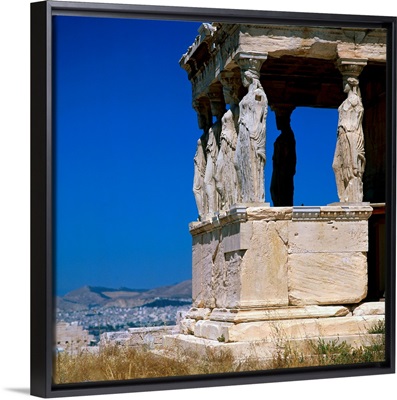 Greece, Athens, Erechtheion, Porch of the Caryatids