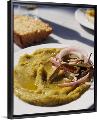 Greece, Vegetables puree with red onion
