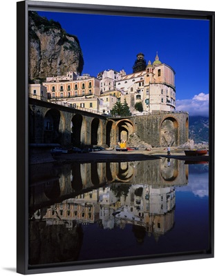 Italy, Campania, Amalfi Coast, view of Atrani