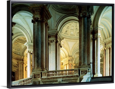 Italy, Campania, Caserta, Royal Palace of Caserta, great royal staircase