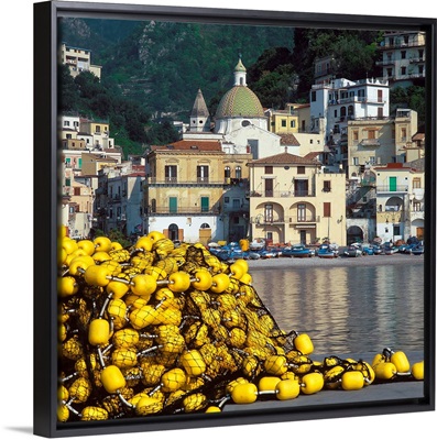 Italy, Campania, Cetara, Amalfi coast, Cetara town, seaside