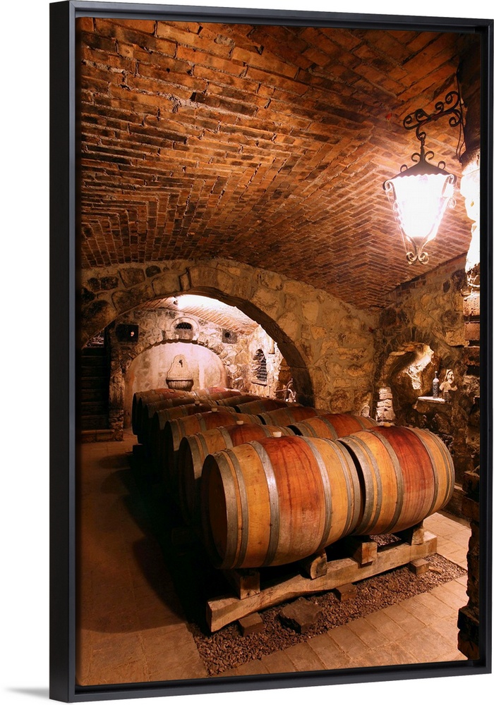 Italy, Campania, Taurasi, Antonio Caggiano wine cellar