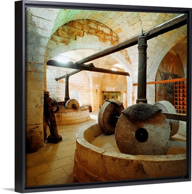 Italy, Puglia, Santa Maria di Cerrate abbey, oil press