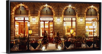 Italy, Tuscany, Florence, Piazza della Signoria, Cafe Rivoire