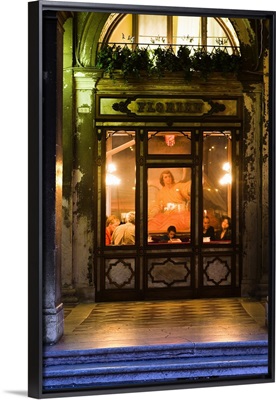 Italy, Venice, People having a drink at Caffe Florian