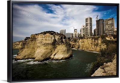 Lebanon, Bayrut, View of the cliffs, the Rouche