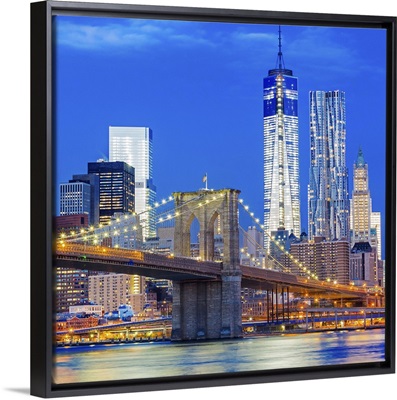 New York City, East River, Lower Manhattan, Brooklyn Bridge