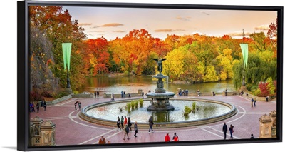 New York City, Manhattan, Central Park, Angel of the Waters fountain