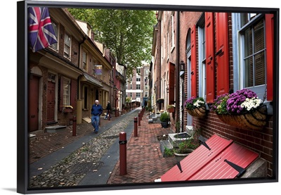 Pennsylvania, Philadelphia, Elfreth's Alley in the Old City