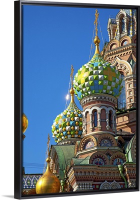 Russia, Saint Petersburg, Church of the Resurrection of Christ, Onion domes