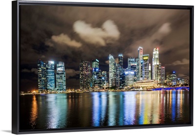 Singapore, Singapore City, Marina Bay skyline