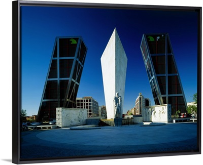 Spain, Madrid, Plaza de Castilla, Las torres de Puerta de Europa