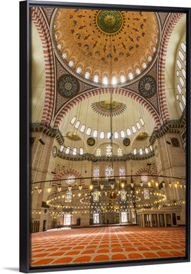 Turkey, Marmara, Istanbul, Solyman Mosque interior