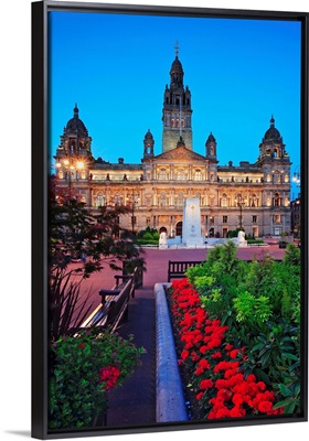 UK, Scotland, Glasgow, George Square, City Chambers