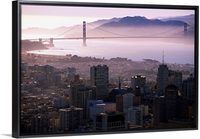 United States, California, San Francisco, View towards the Golden Gate Bridge