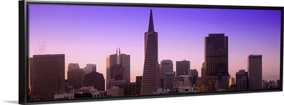 US, California, San Francisco, Downtown, skyline and Transamerica Pyramid