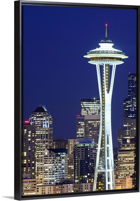 Washington, Seattle, Skyline with Space Needle