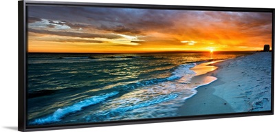 Panoramic Orange Sunset