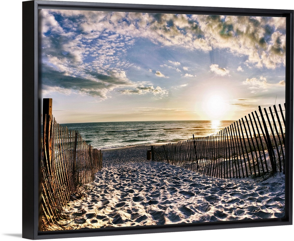 A beautiful sunset along Rosemary Beach, Florida.