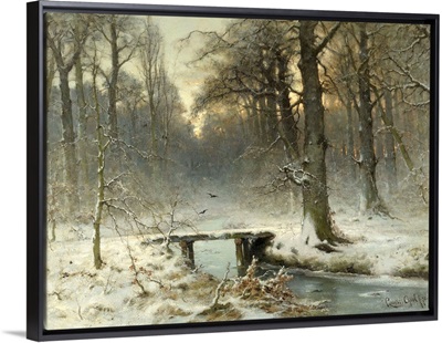 A January Evening in the Woods of The Hague, by Louis Apol, 1875
