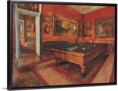 Billiard Room, by Edgar Degas, ca.1892. Musee d'Orsay, Paris, France