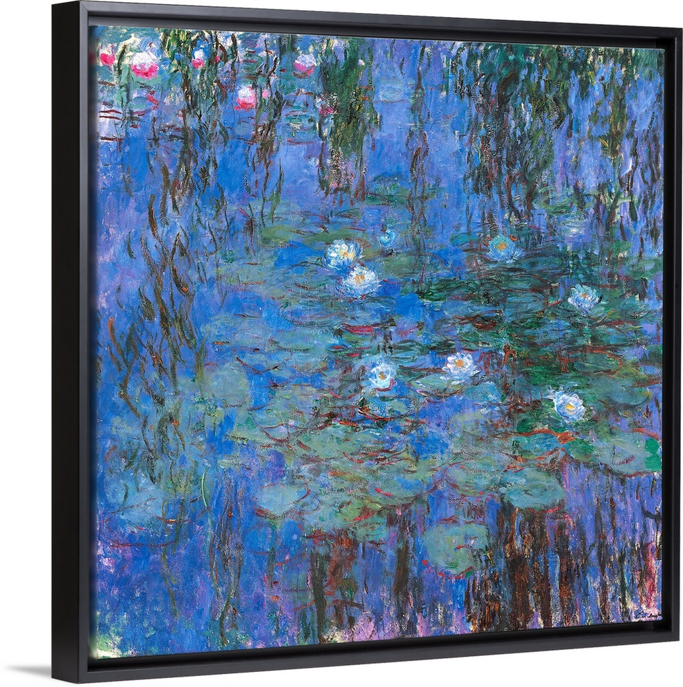 Blue Water Lilies, by Claude Monet, 1916 - 1919, 20th Century, oil on canvas, cm 200 x 200 - France, Ile de France, Paris,...