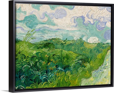 Green Wheat Fields, Auvers, by Vincent van Gogh, 1890