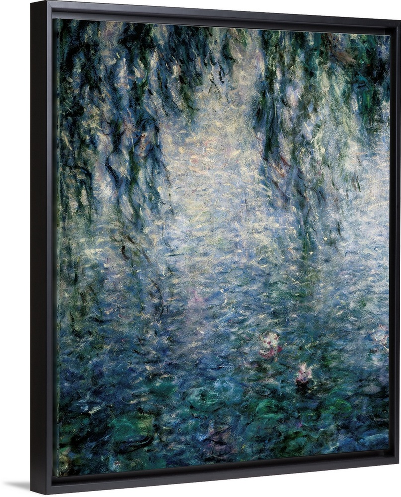 MONET, Claude (1840-1926). Waterlilies: Morning with Weeping Willows. 1916 - 1926. Detail. Impressionism. Oil on canvas. F...