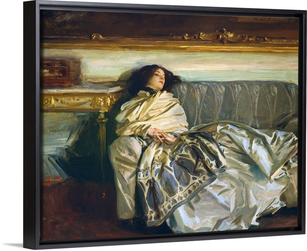 Nonchaloir (Repose), by John Singer Sargent, 1911, American painting, oil on canvas. Sargent painted his niece, Rose-Marie...