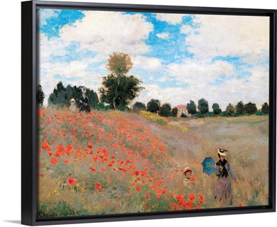 Poppy Field, by Claude Monet, 1873. Musee d'Orsay, Paris, France