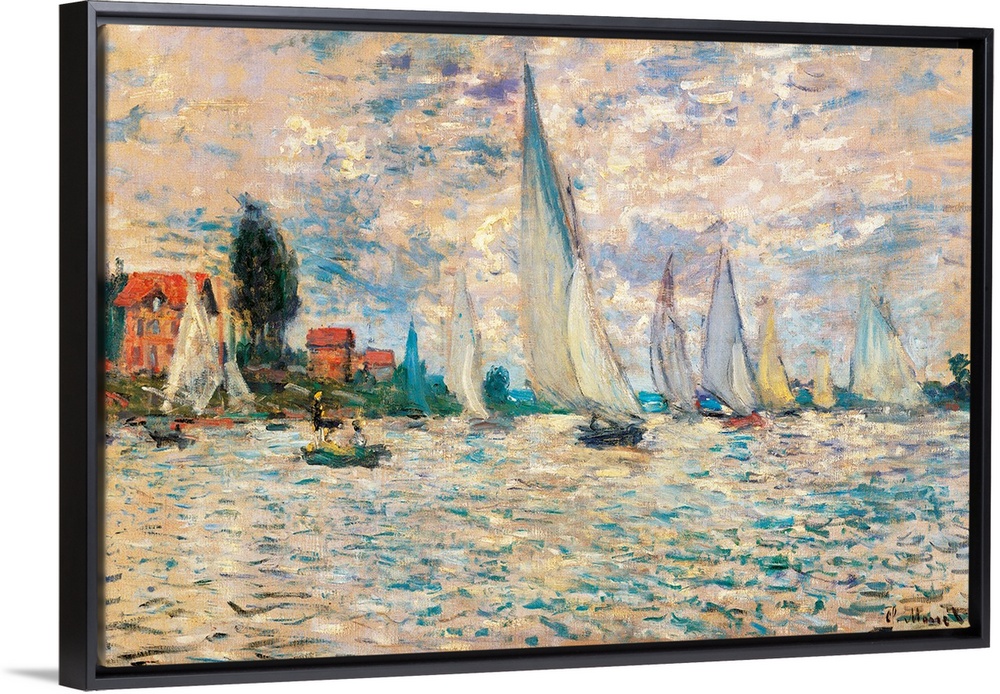 Regattas at Argenteuil, by Claude Monet, 1874 about, 19th Century, oil on canvas, cm 60 x 100 - France, Ile de France, Par...